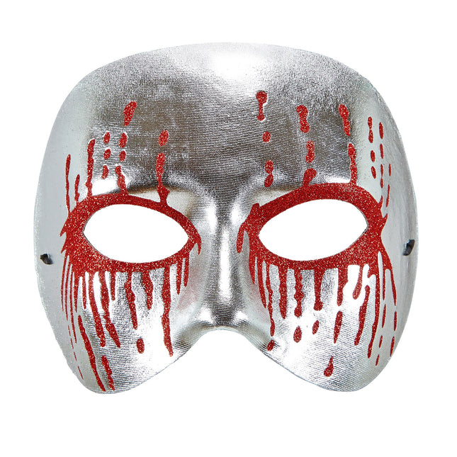 Masque d'Halloween Psychopathe argenté