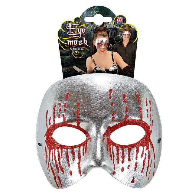 Masque d'Halloween Psychopathe argenté