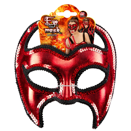 Masque d'Halloween Diable Métallique