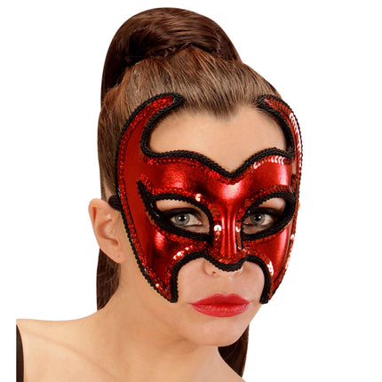 Masque d'Halloween Diable Métallique