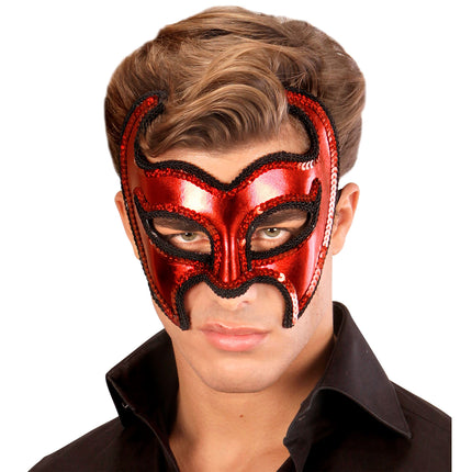 Masque d'Halloween Diable Métallique