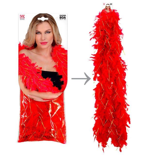 Boa rouge doré 1,8 m