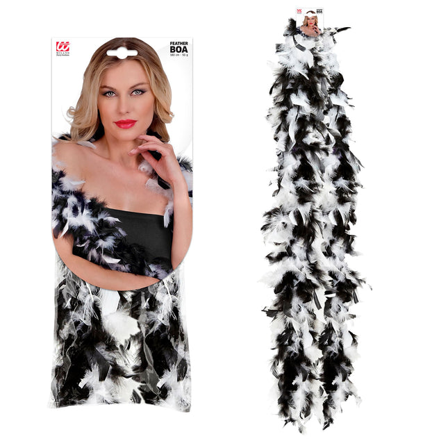 Boa noir et blanc 1,8 m