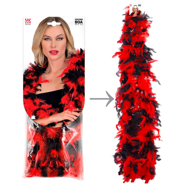 Boa rouge et noir 1,8 m