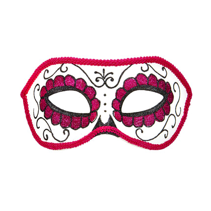 Masque pour les yeux Dia De Los Muertos Rose