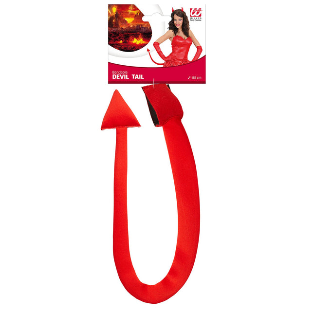 Halloween Fake Tail Red Devil 88cm