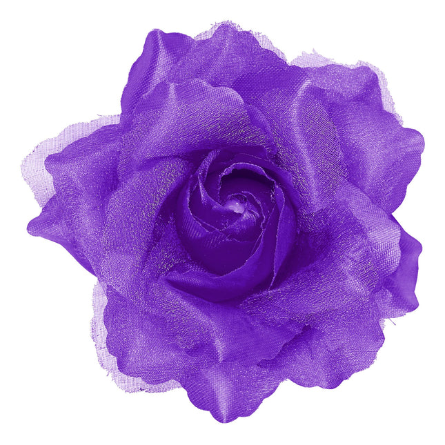 Fleur de cheveux violette