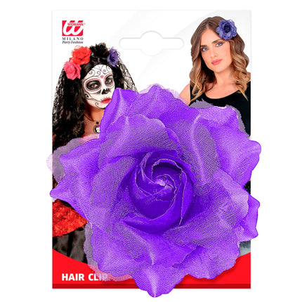 Fleur de cheveux violette