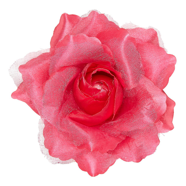Fleur de cheveux rose