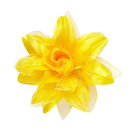 Fleur de cheveux jaune