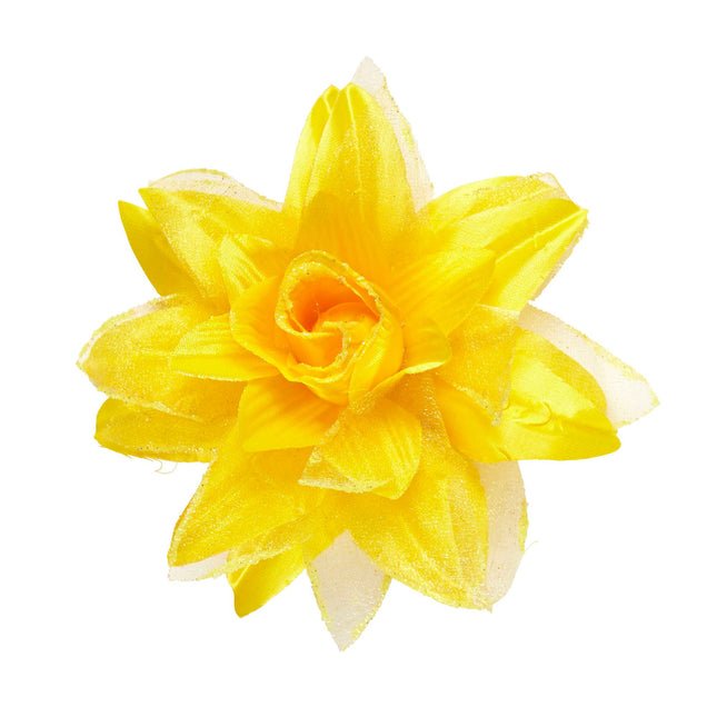 Fleur de cheveux jaune