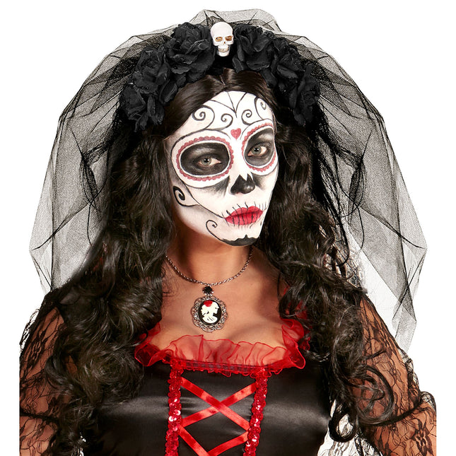 Bandeau d'Halloween avec voile
