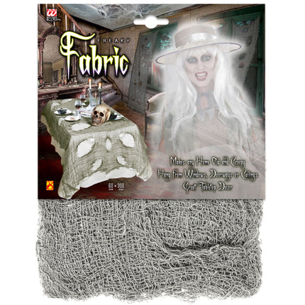 Nappe d'Halloween grise 3m