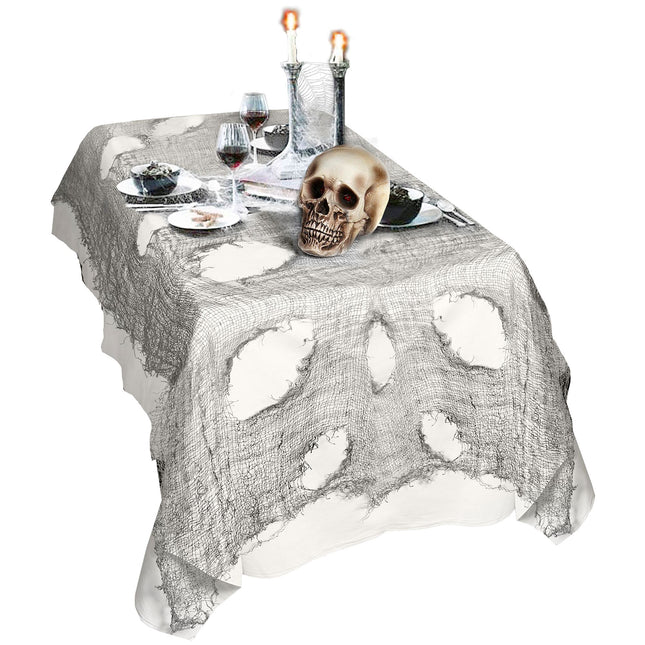 Nappe d'Halloween grise 3m
