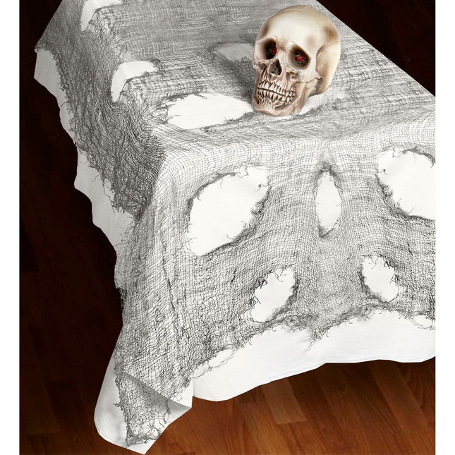 Nappe d'Halloween grise 3m