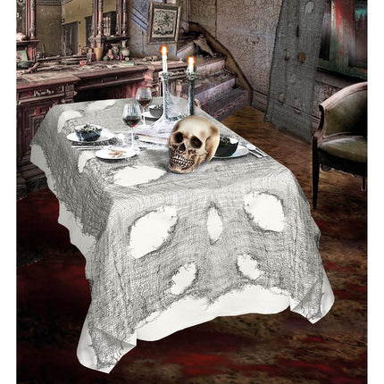 Nappe d'Halloween grise 3m