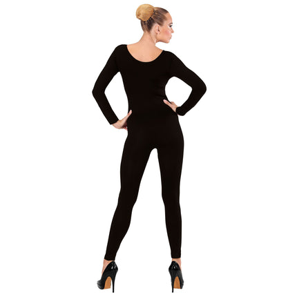 Combinaison de corps noire longue pour dames