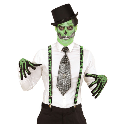Bretelles d'Halloween Crânes