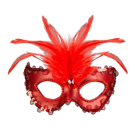 Masque pour les yeux rouges paillettes