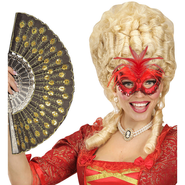 Masque pour les yeux rouges paillettes