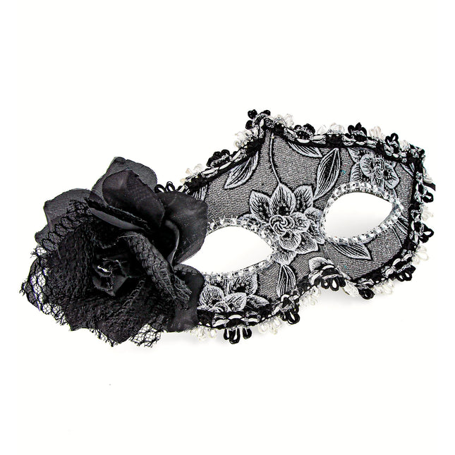 Masque pour les yeux d'Halloween Rose noire