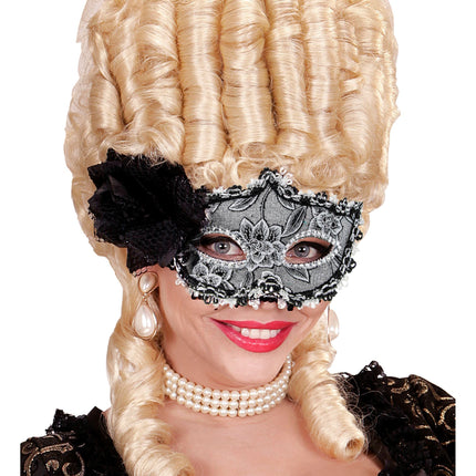 Masque pour les yeux d'Halloween Rose noire