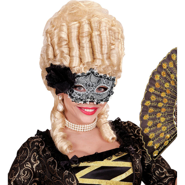 Masque pour les yeux d'Halloween Rose noire
