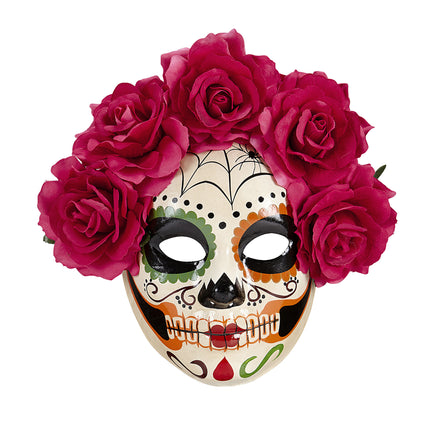 Masque Dia De Los Muertos Roses