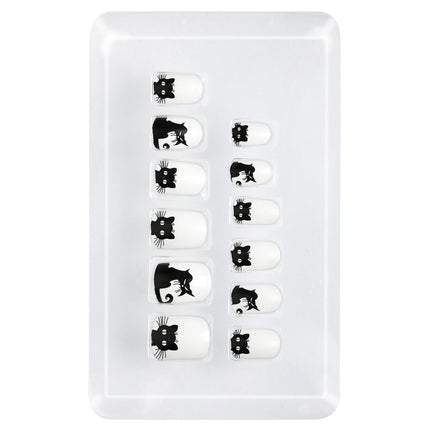 Faux ongles d'Halloween Enfant Chat