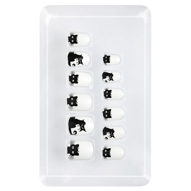 Faux ongles d'Halloween Enfant Chat