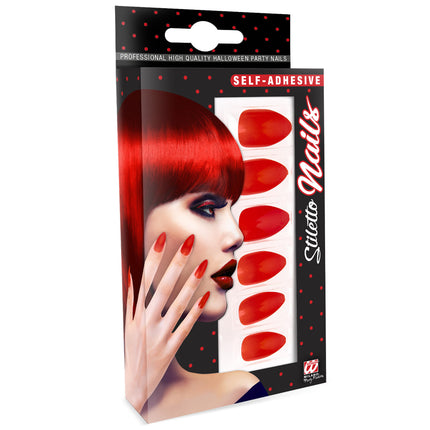 Faux ongles rouges