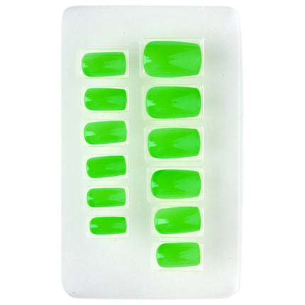 Faux ongles vert fluo