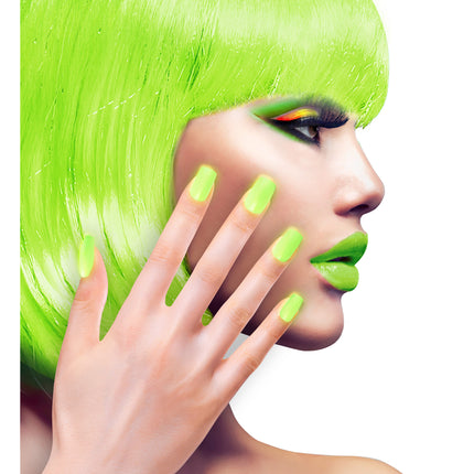Faux ongles vert fluo