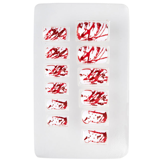 Faux ongles d'Halloween Sang
