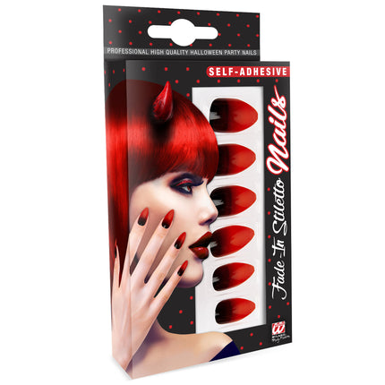Faux ongles d'Halloween Rouge