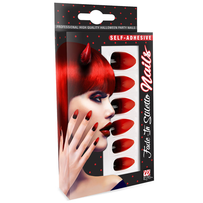 Faux ongles d'Halloween Rouge