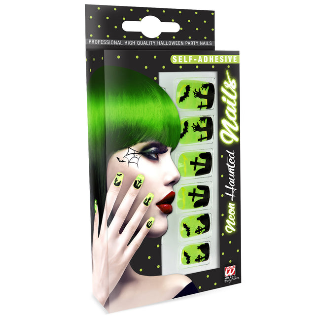Halloween Faux ongles Maison hantée
