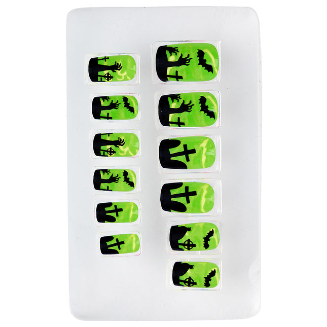 Halloween Faux ongles Maison hantée