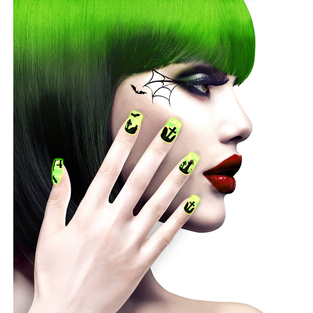 Halloween Faux ongles Maison hantée