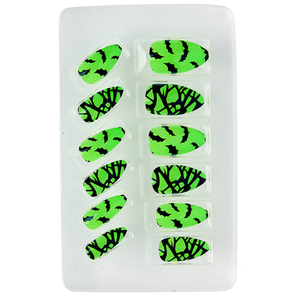 Faux ongles d'Halloween Chauve-souris