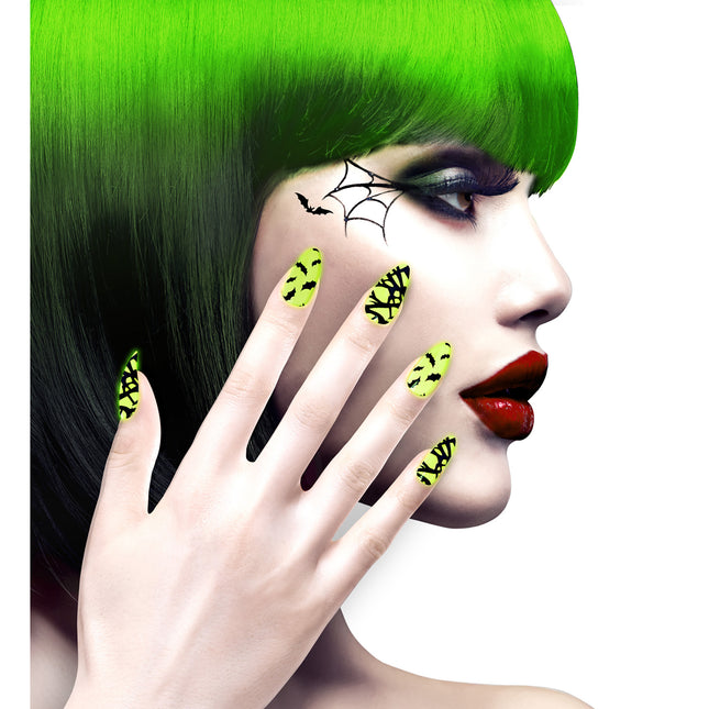 Faux ongles d'Halloween Chauve-souris