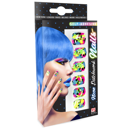 Faux ongles colorés pour Halloween