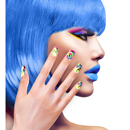 Faux ongles colorés pour Halloween