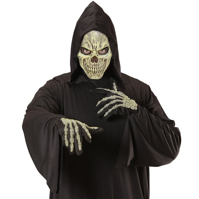 Masque d'Halloween Beige Skull