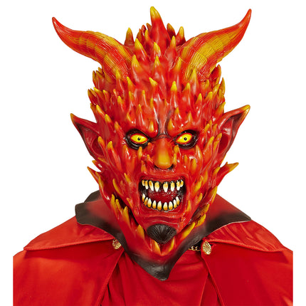 Masques d'Halloween Diable Rouge Flamboyant
