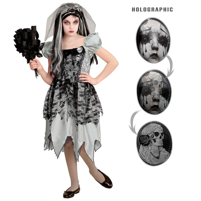 Robe d'Halloween Fille Fantôme Mariée