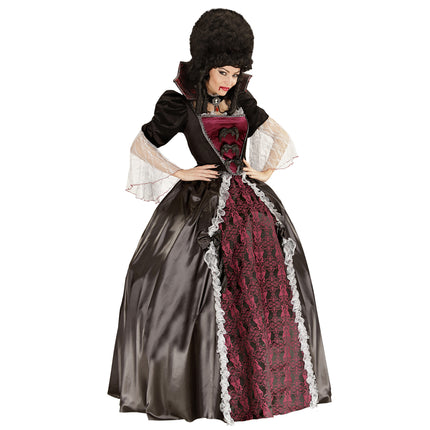 Robe d'Halloween Dames Vampire 4 pièces