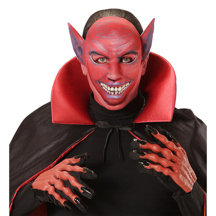 Masque d'Halloween Bordeaux Red Devil