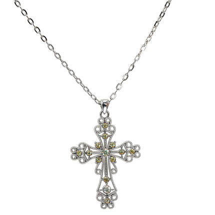Collier d'Halloween Croix en argent