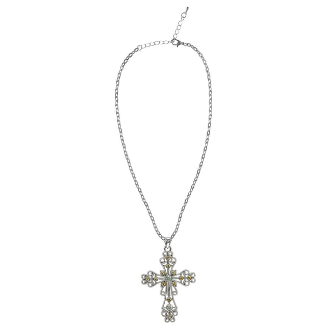 Collier d'Halloween Croix en argent